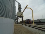 AGRAIL Engine #35 sitting at the Grain Elevator in the Yard