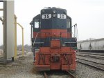 AGRAIL Engine #35 sitting at the Grain Elevator in the Yard