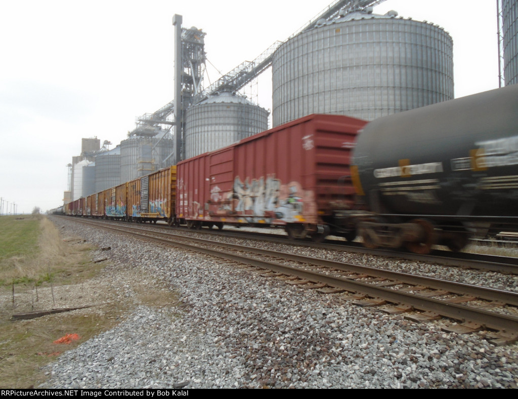  BNSF 6710 CSX 709 NS 7323 Eastbound thru Milmine