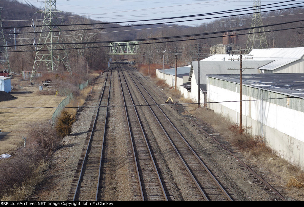 The old Erie Mainline looking north