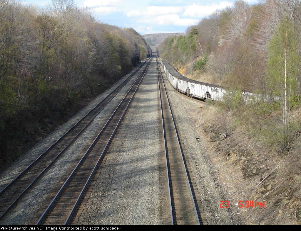 On Plane Bank Rd. Bridge looking EB towards Cassandra