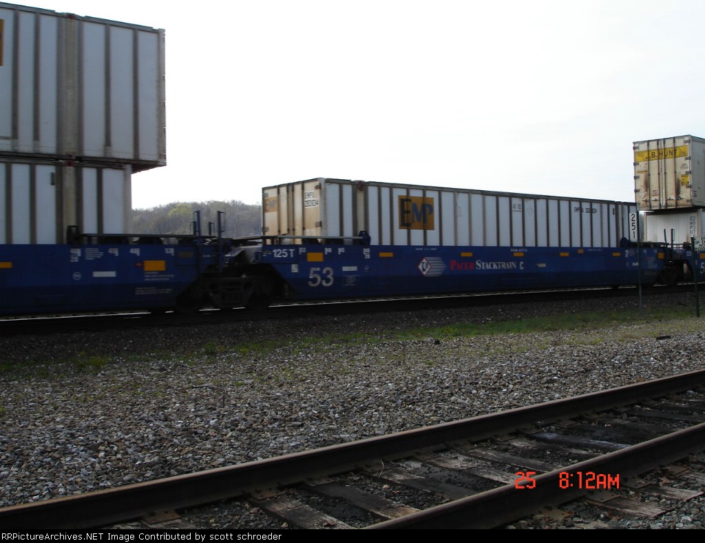 BRAN 6271C Double Stackcar w/EMPU 263834 Container WB