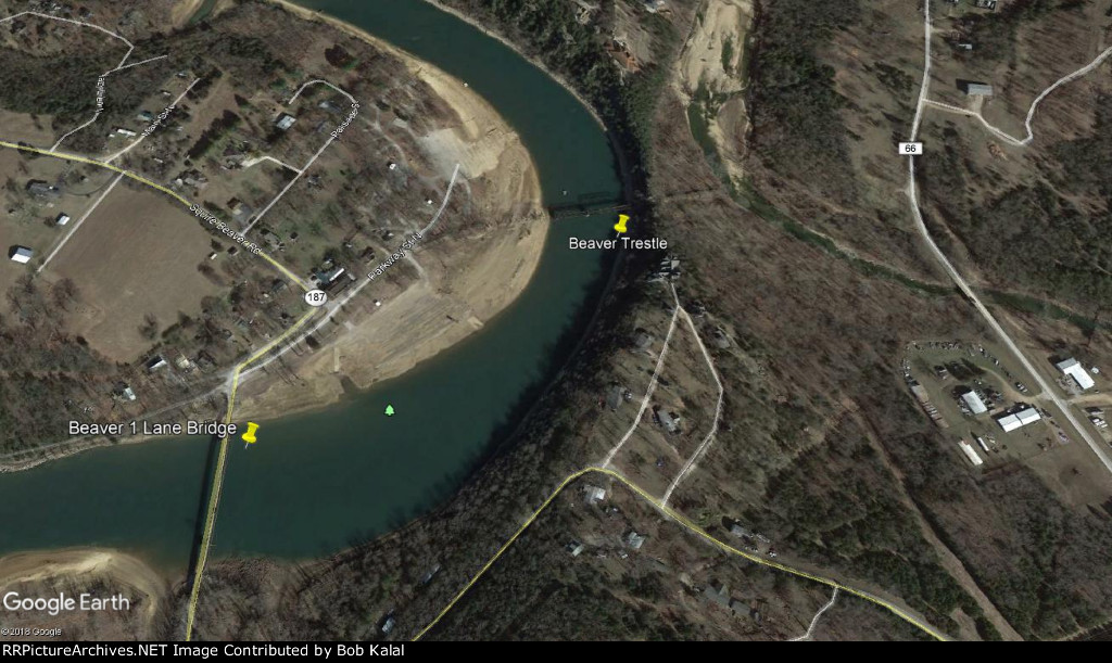 Beaver Railroad Trestle Aerial