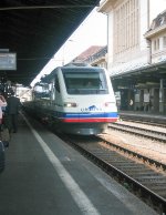 Cisalpino train arriving in Lausanne