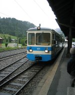 Our train to Aigle Arrives 