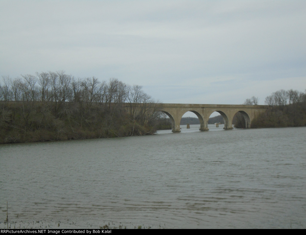 Decatur NS 4 Arch Bridge looking at South Side