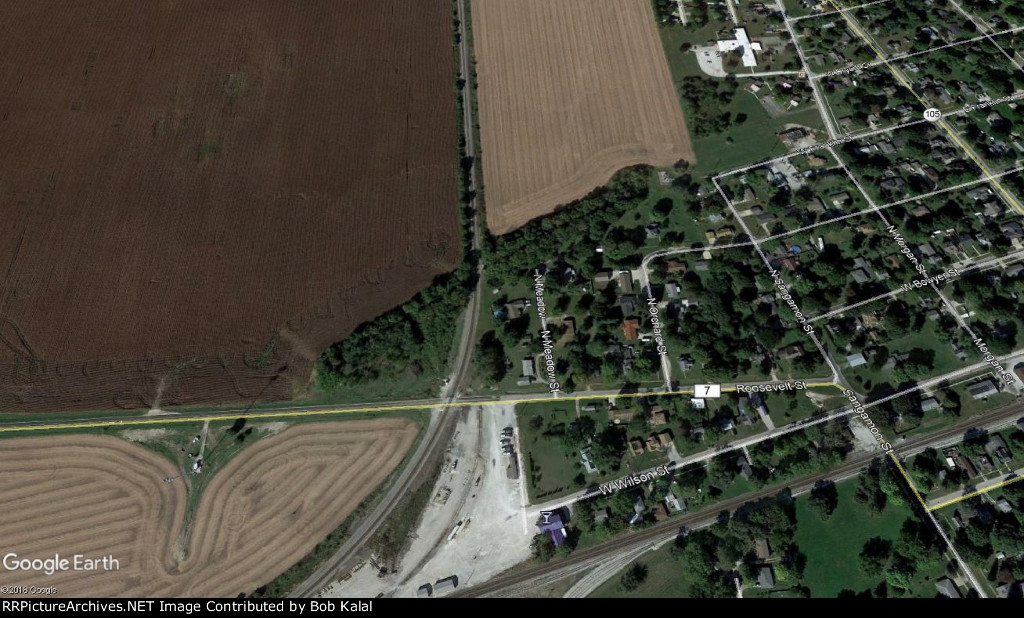 Bement IT Old Bridge Abutments Aerial