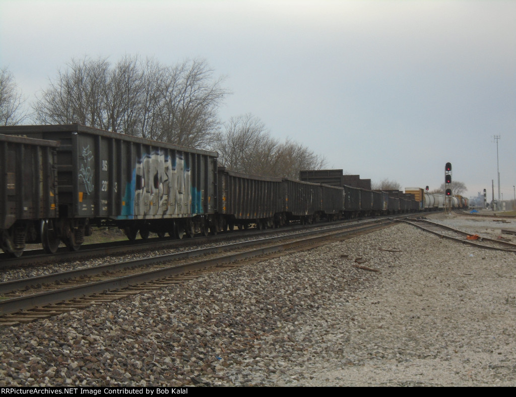 NS 4003 NS 2615 NS 2557 Heading East thru Bement