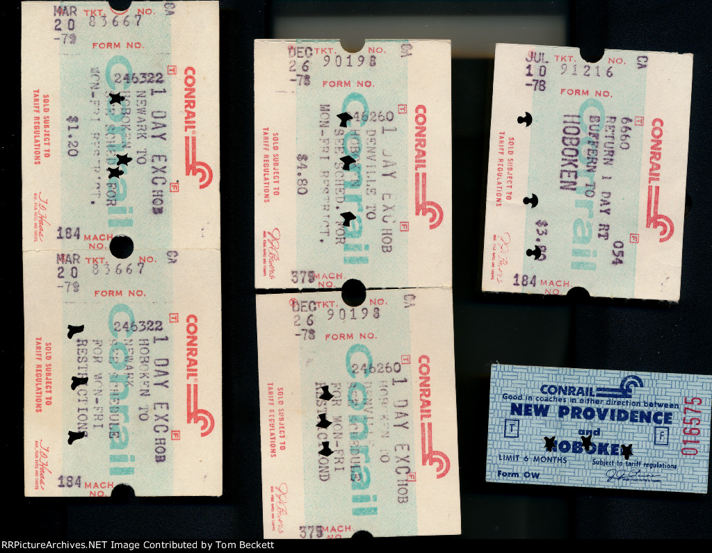 Conrail tickets-EL