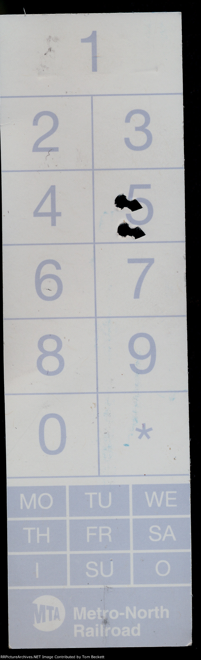 Metro North seat check