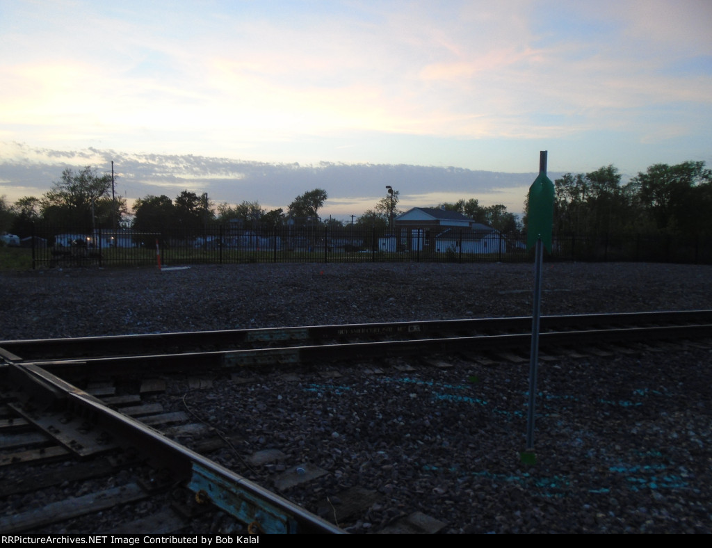  looking west at the iron fencing they put up