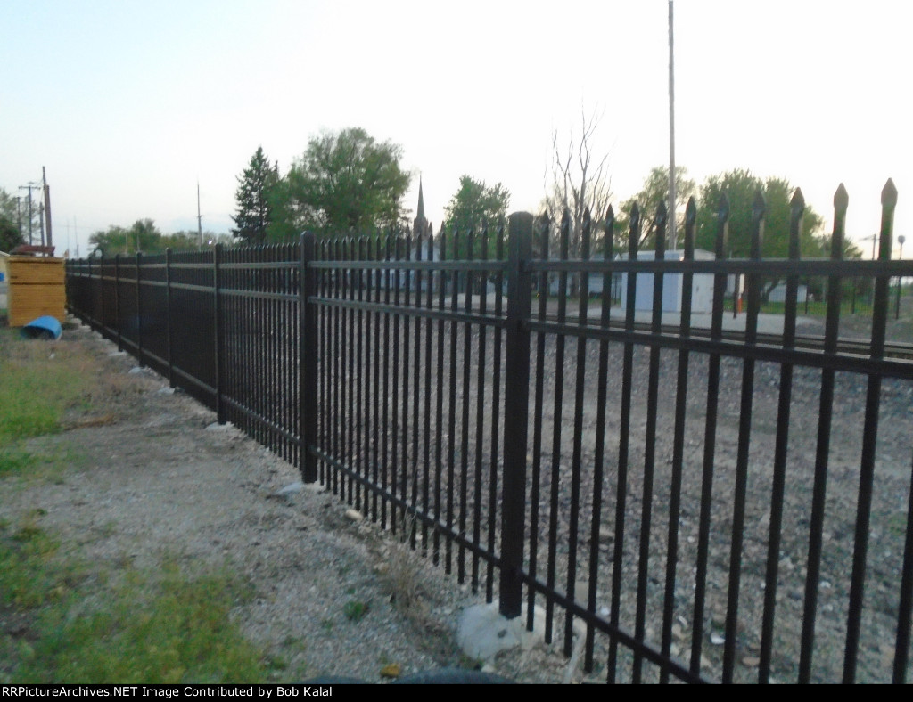 looking at the iron fencing they put up