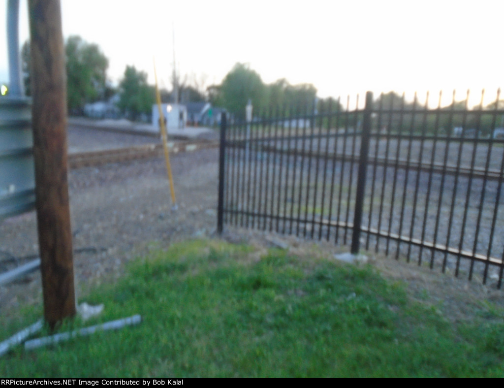 looking at the iron fencing they put up