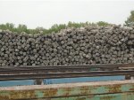 piles of old concrete ties