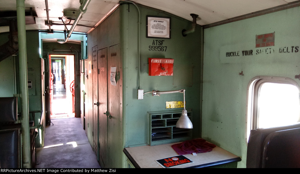 Interior of ATSF 999567