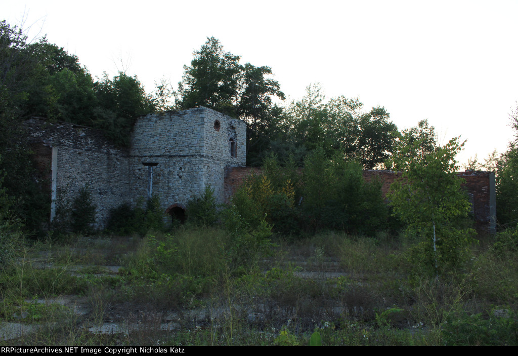 Remains of the Elberta Roundhouse