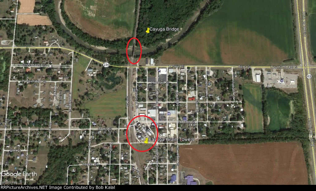 Cayuga Bridge & Grain Elevator Aerial