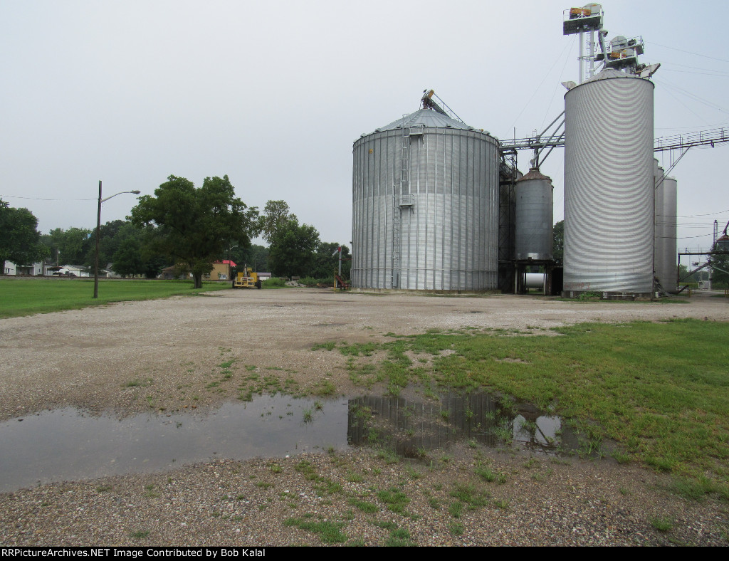 left of the grain bin is where NKP came thru town