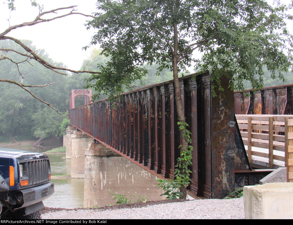 B&O Bridge abandonded, now trail bridge