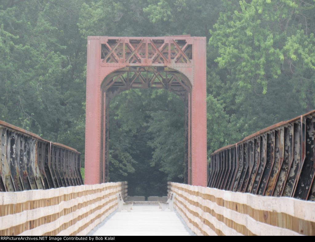 B&O Bridge abandonded, now trail bridge