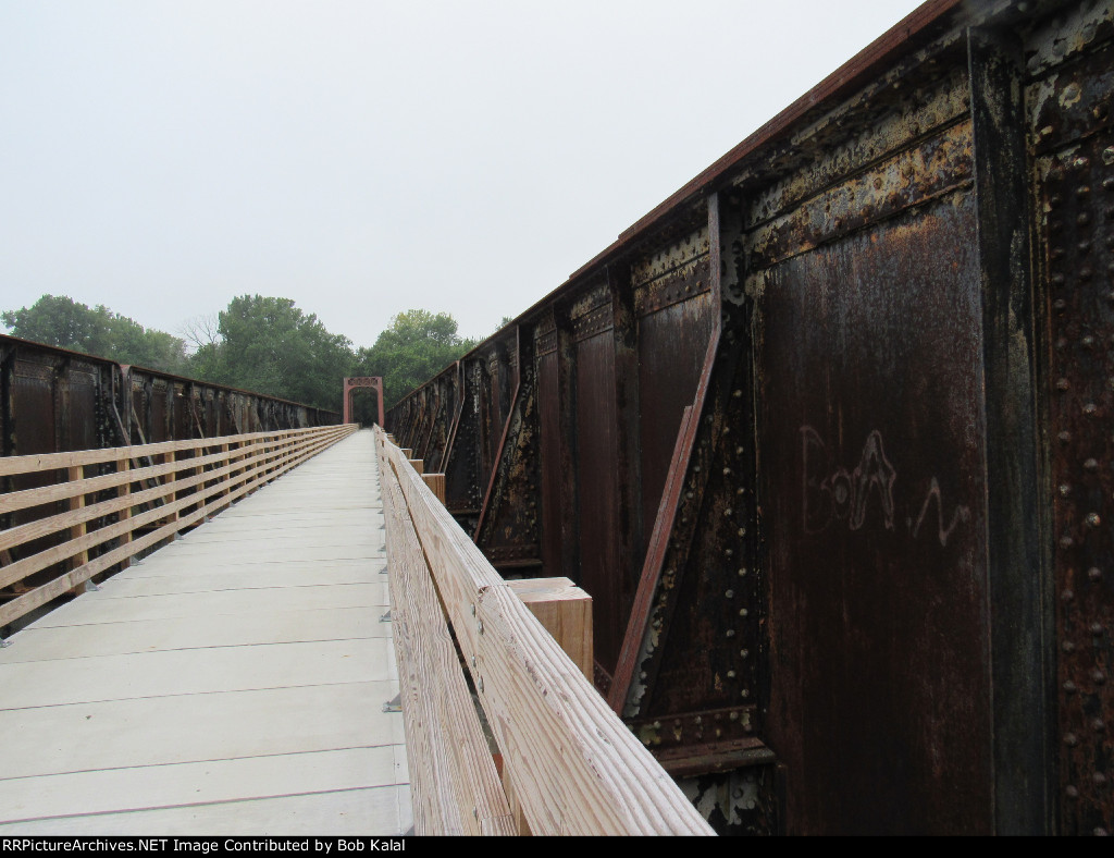 B&O Bridge abandonded, now trail bridge