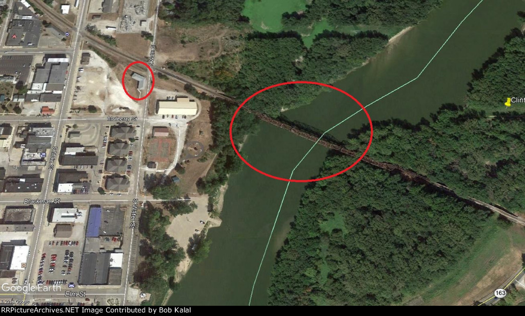 Clinton Bridge & Station Aerial