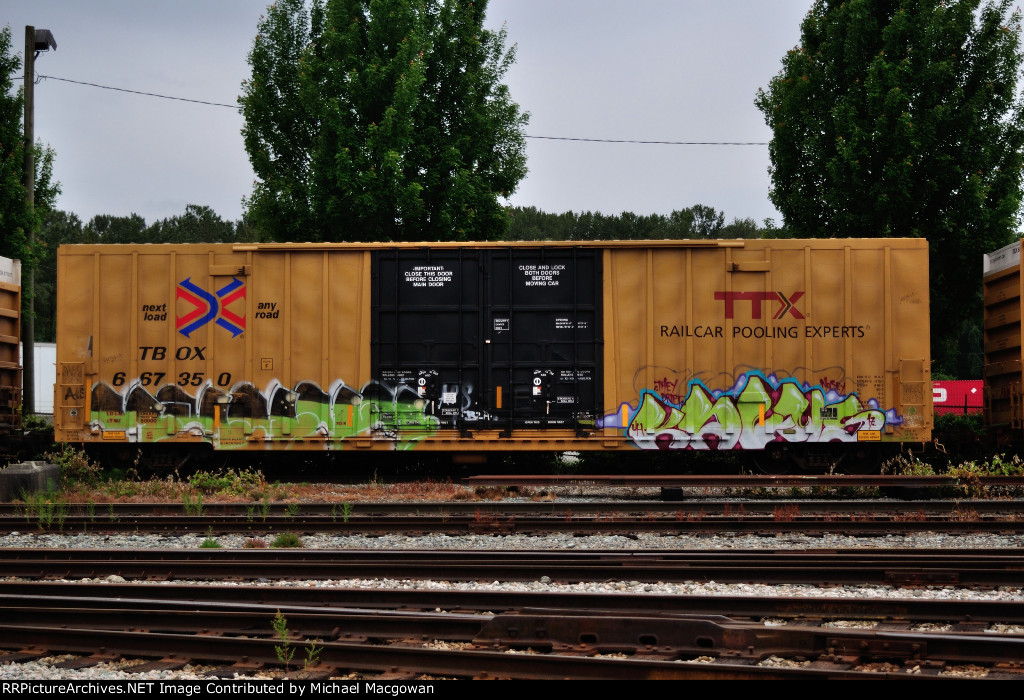 TBOX 667350 60-9 ft Double Door Excess Height Boxcar TTX (side B)