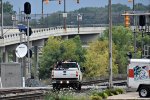 CSX 95216 approaches Broad Blvd.