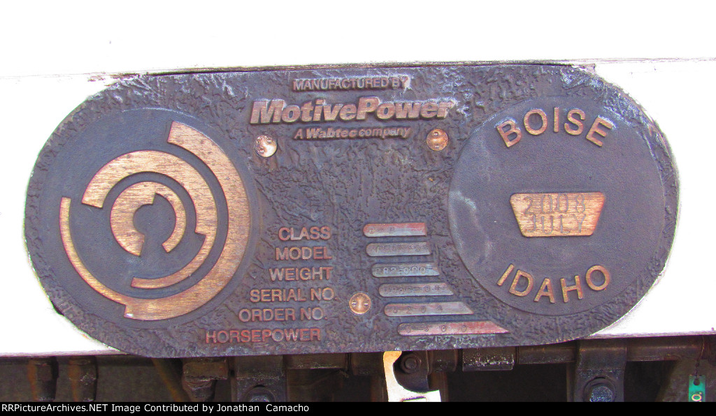 SCAX 891 builder plate