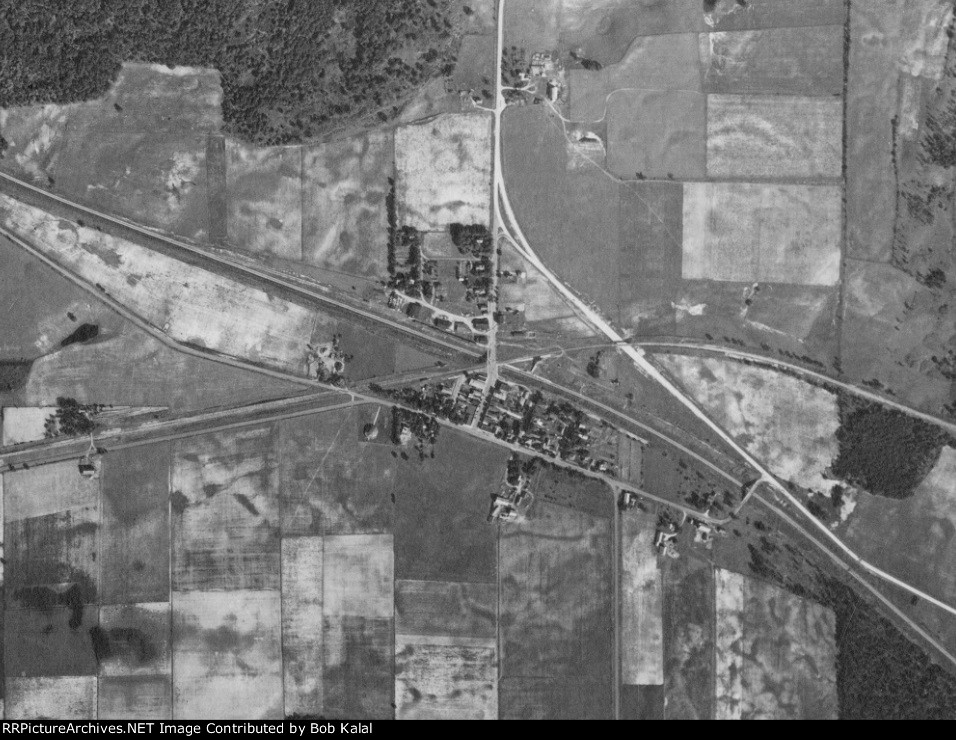 Amherst Junction Tunnel & Railroad Bridge 1938 Aerial