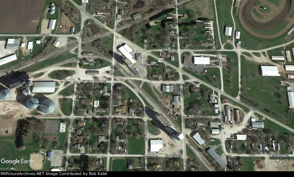 Grain Elevators Old Diamond Aerial