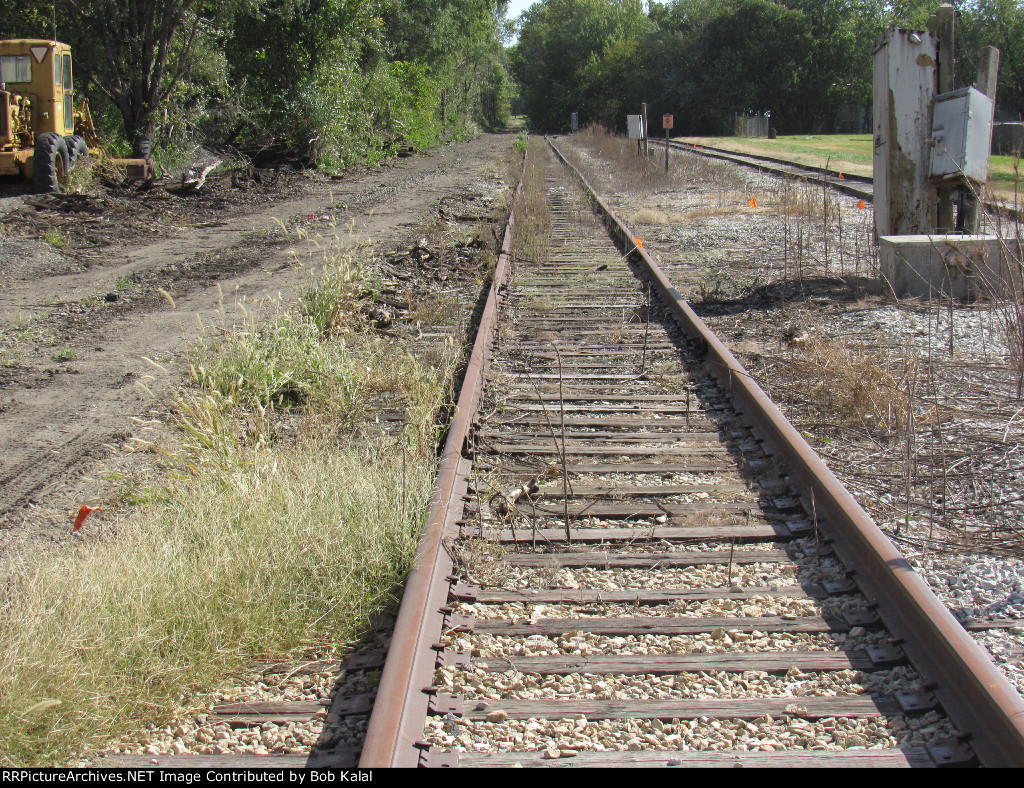 Grain Elevator main line still served by the CN Railroad looking Southeast