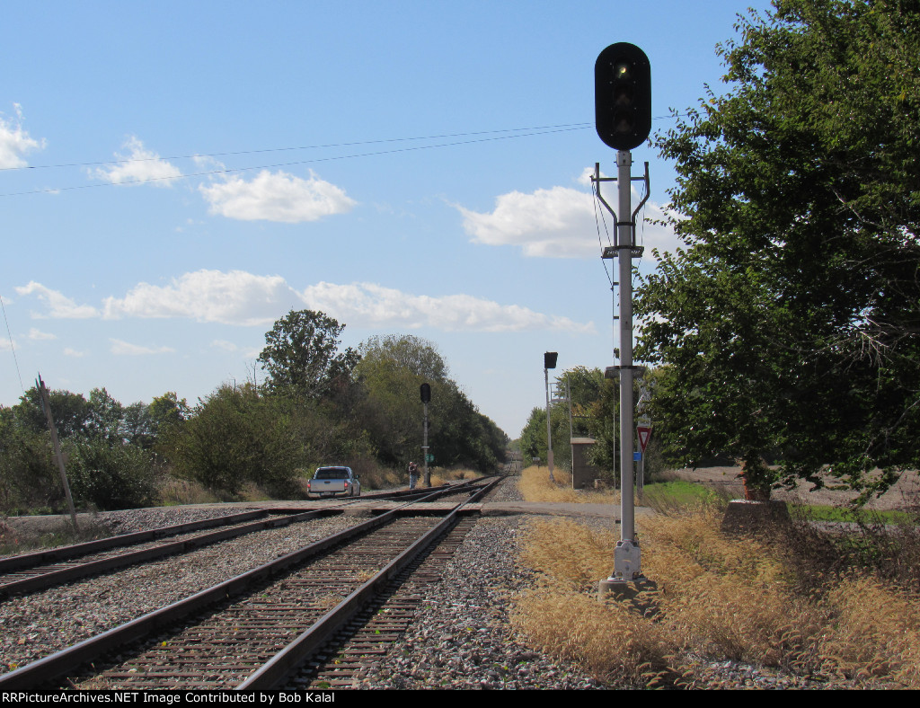 Signal showing Green for Southwest Trains