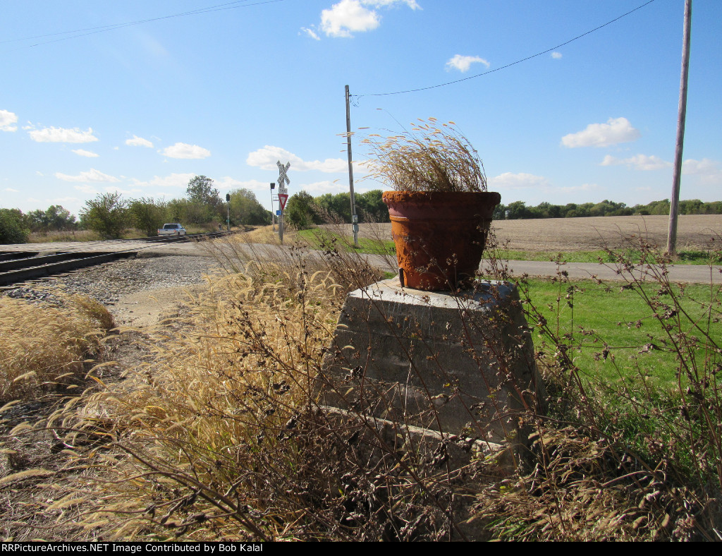 Old Concrete Signal Stand