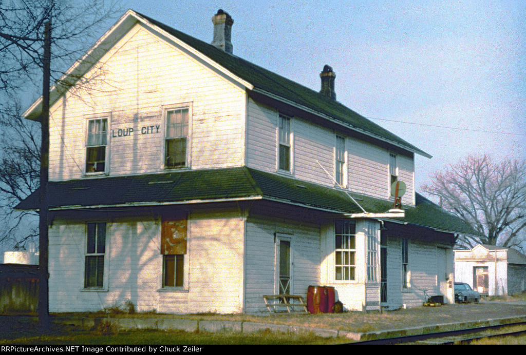 CB&Q Depot at Loup City, Nebraska