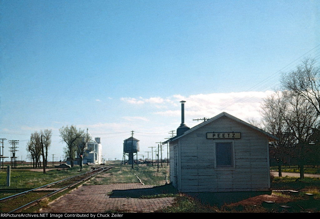 CB&Q Depot at Peetz, Colorado