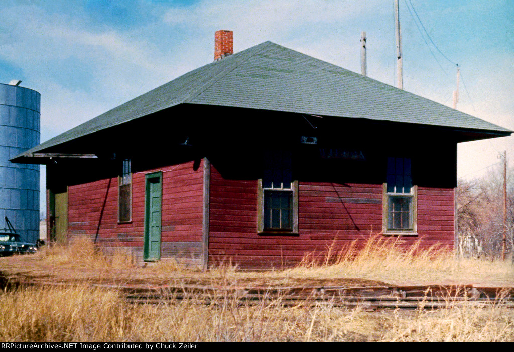 CB&Q Depot at Wilcox, Nebraska