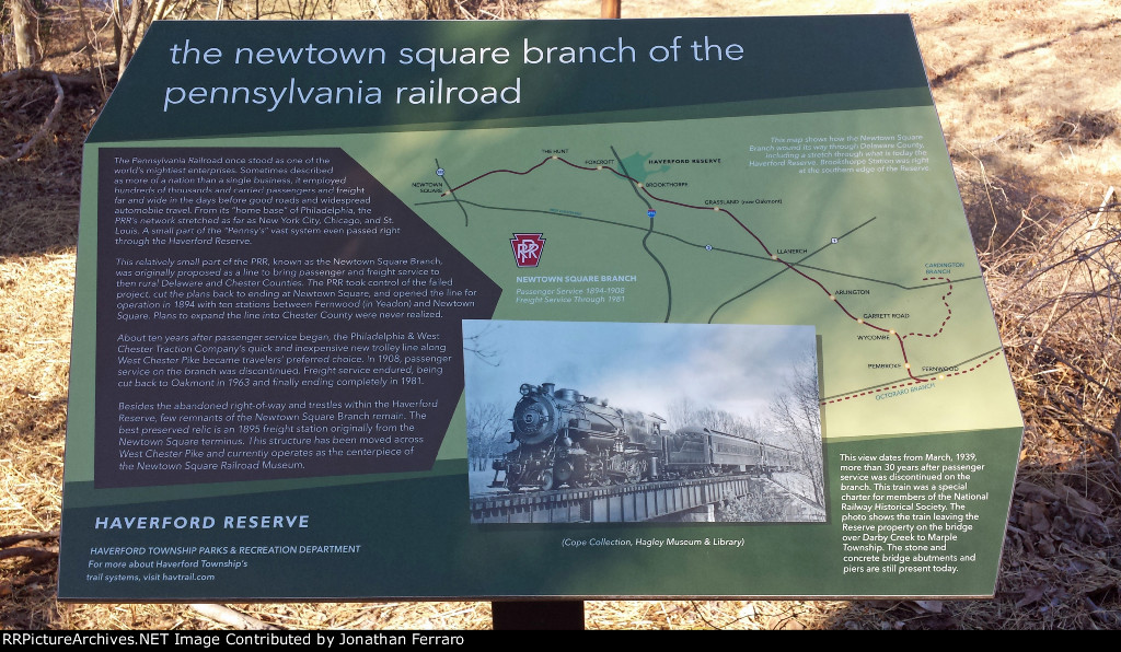 PRR Newtown Square Branch