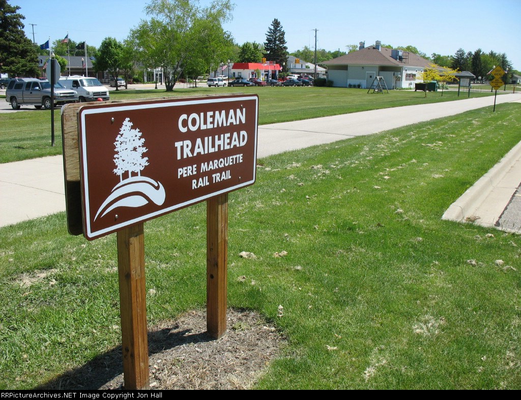 Trailhead sign