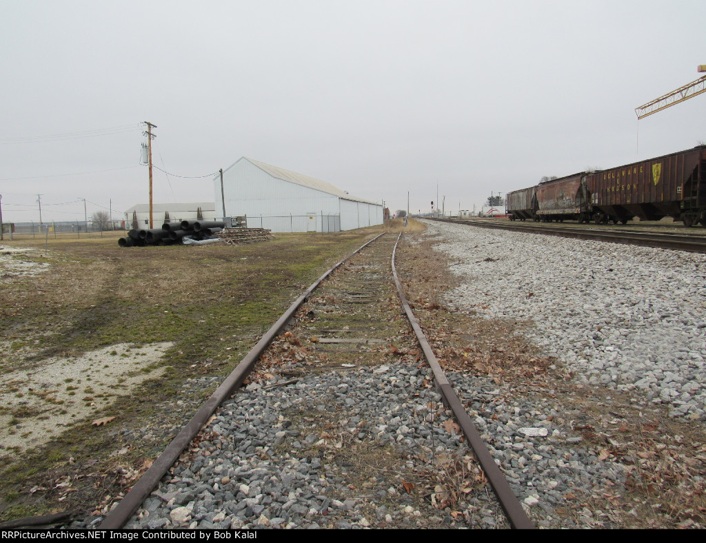 looking South at abandoned spur