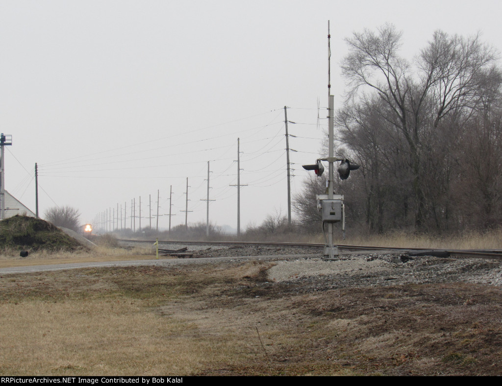Southbound CSX approaching