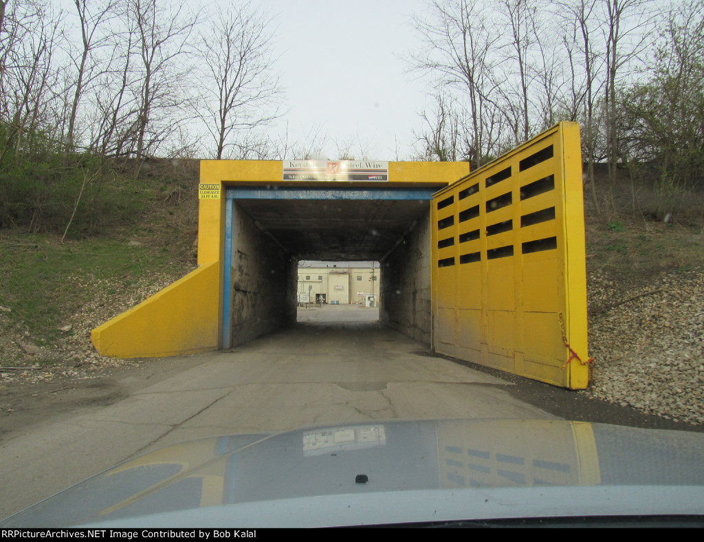 Keystone Steel & Wire Flood Gate looking East