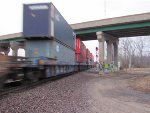 Looking South at Container Train