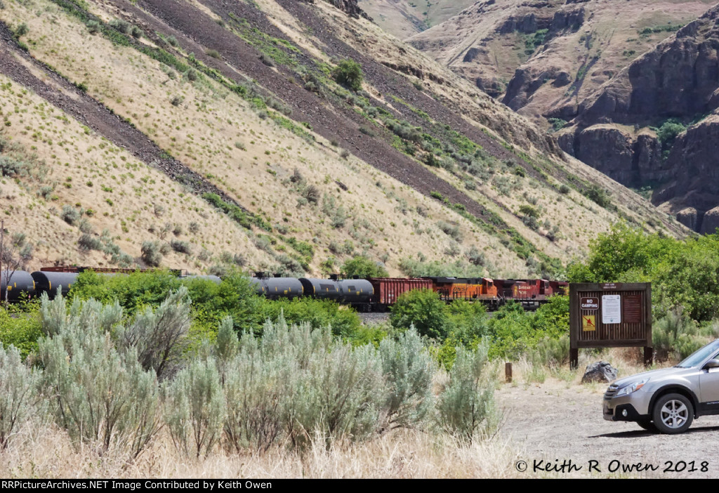 Northbound BNSF oil train.