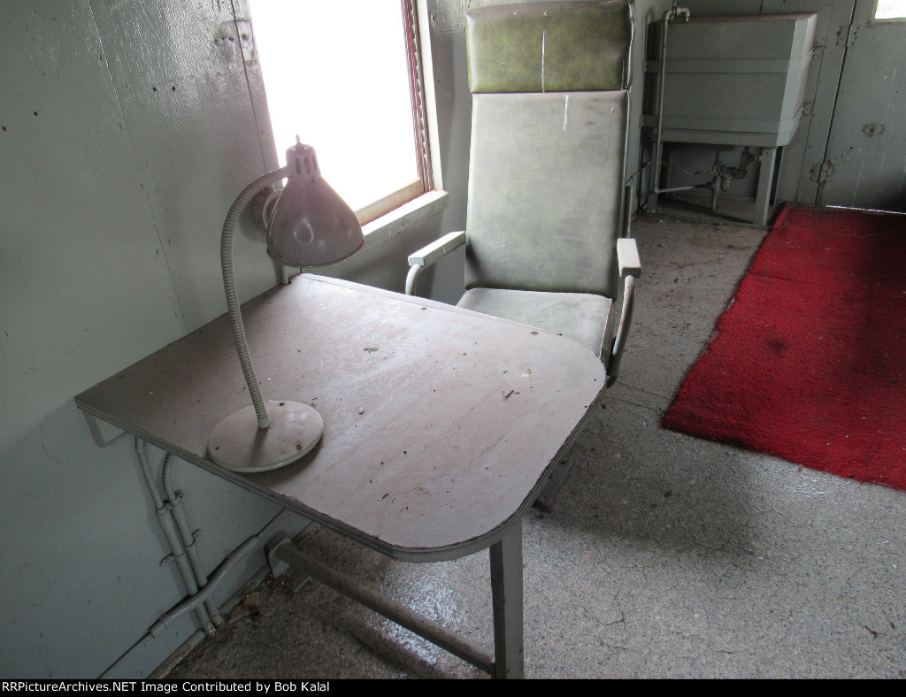 Inside the Caboose