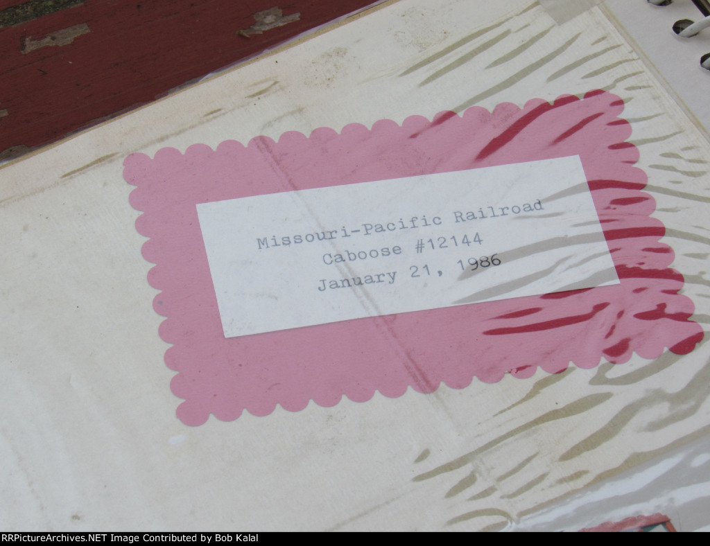 MOPAC Caboose donated & moved by MOPAC in 1986