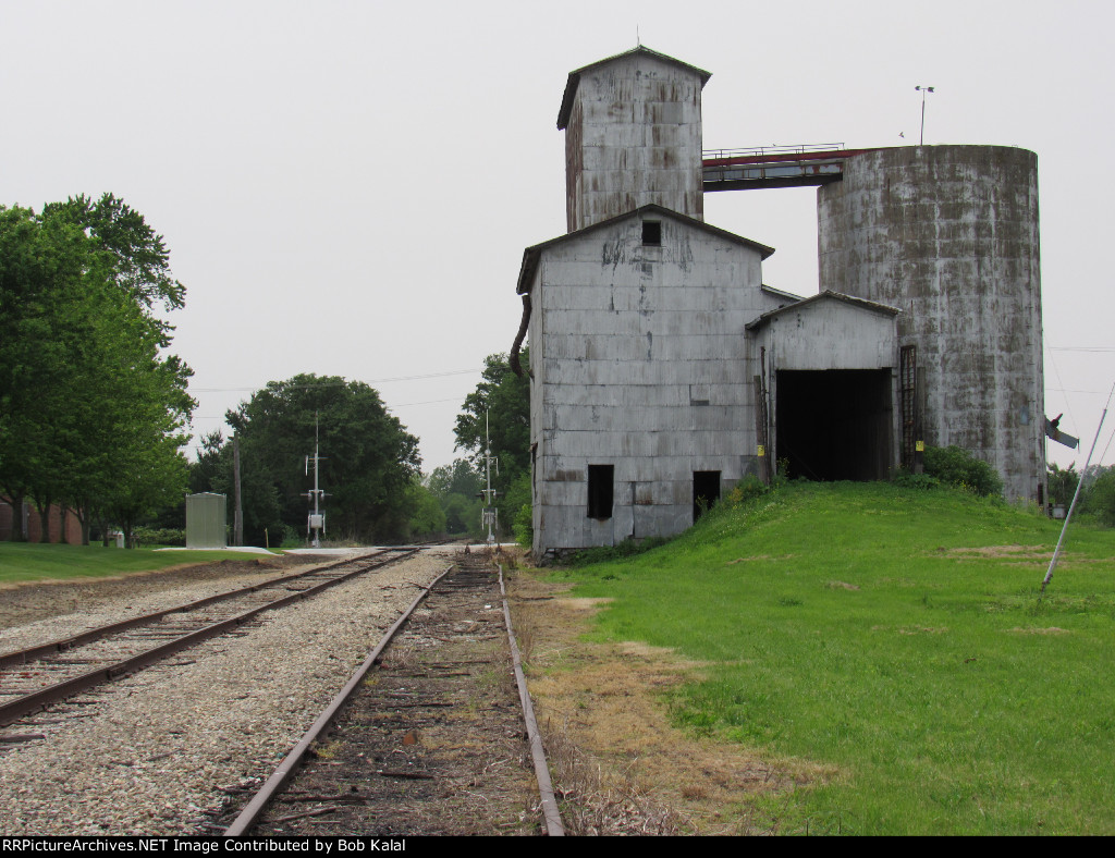 Grain Elevator Looking West down NKP Tracks