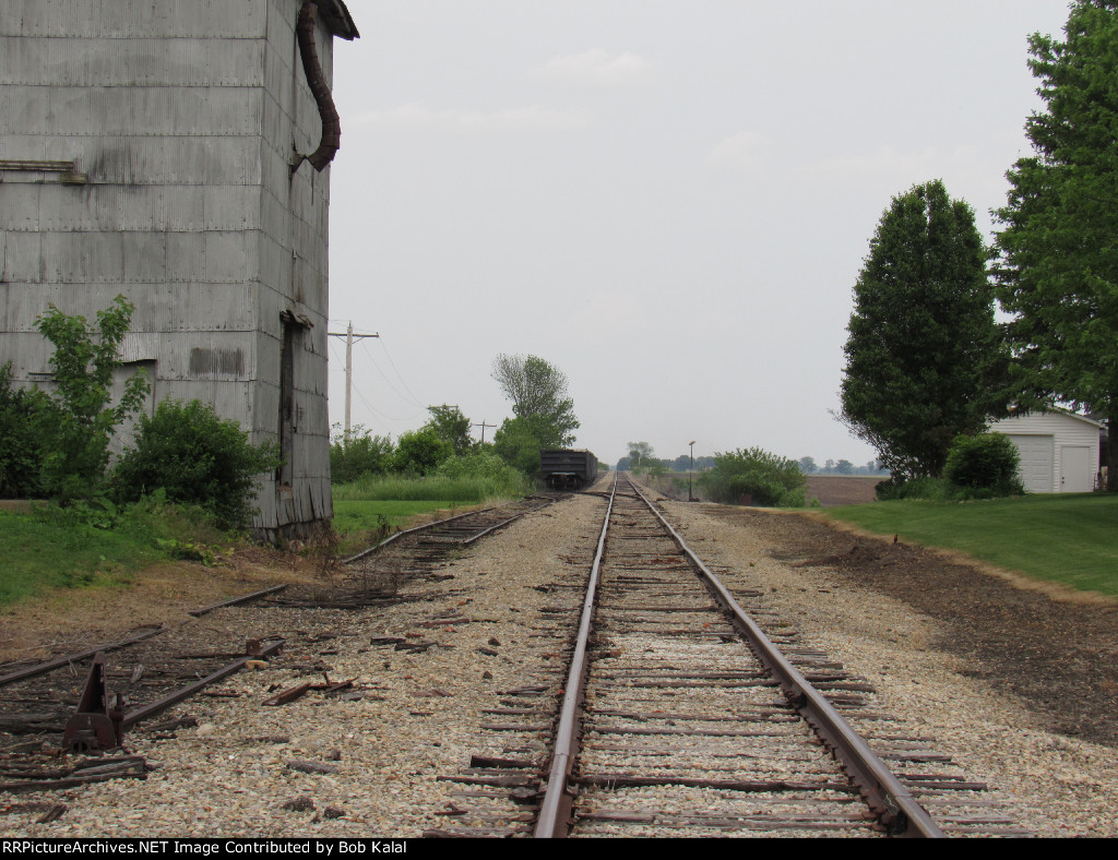Looking East down NKP Tracks at Cheneyville Road
