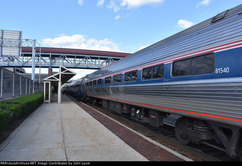 Amtrak Train # 43 at Altoona Station-looking east