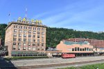 The Old Pittsburgh & Lake Erie Station Building-taken from the Smithfield Bridge